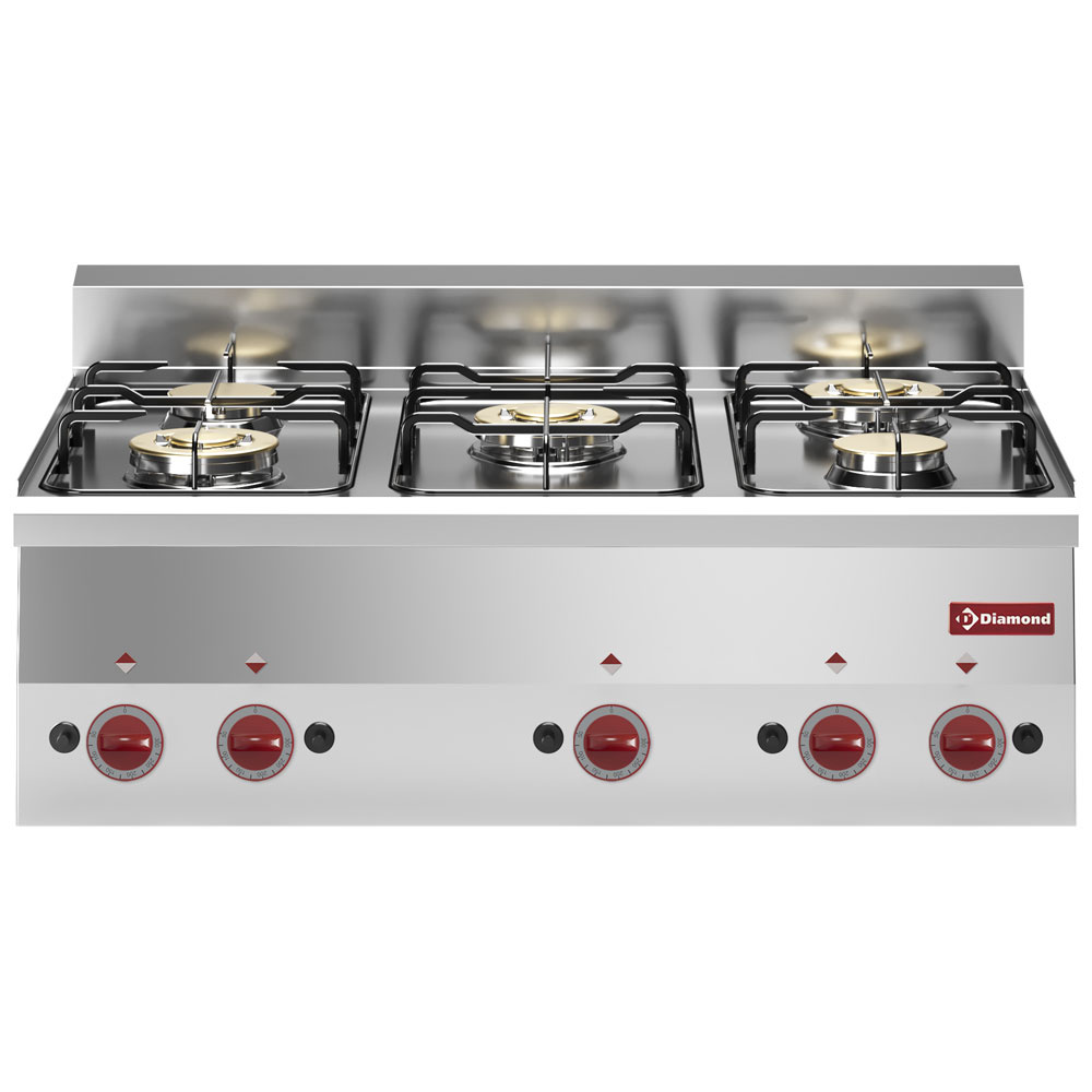 Cocina de 5 fuegos a gas -Top-