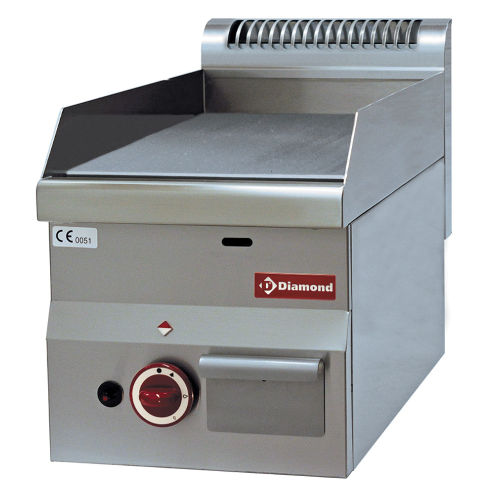 Cocina de plancha de gas, lisa -Top-