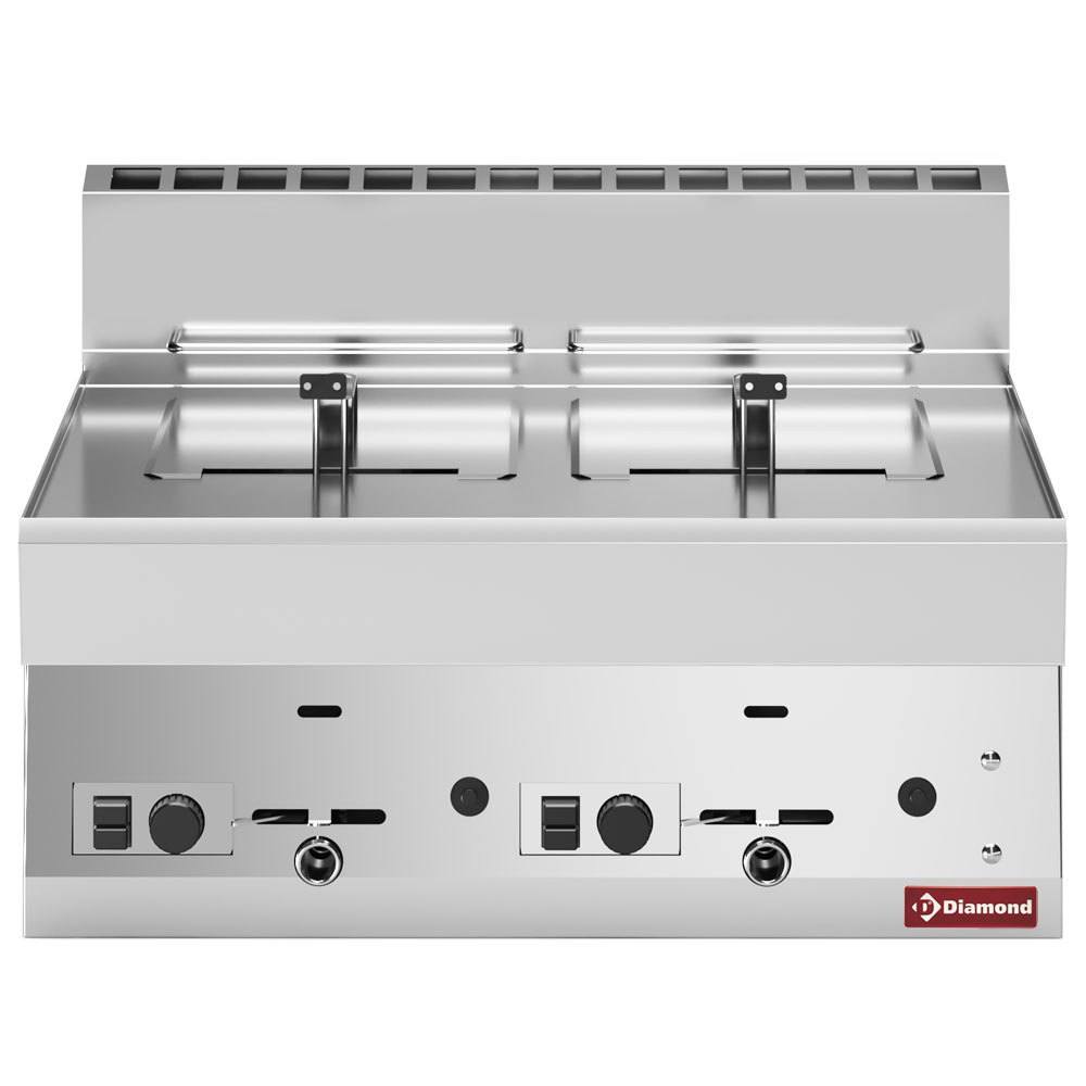 Freidora DE gas de 2 cubetas 8 litros -Top-