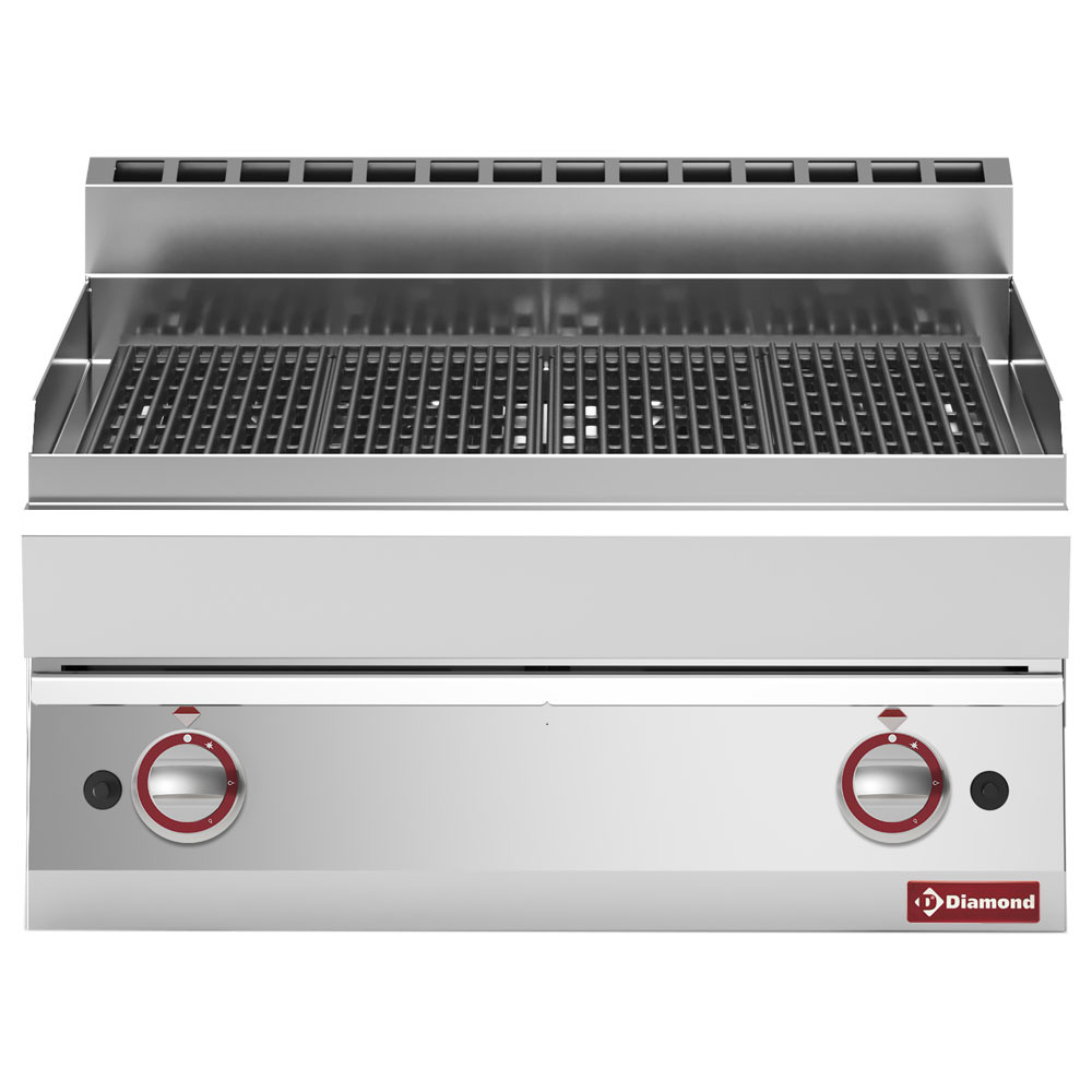 Parrilla a vapor de gas, con parrilla de cocción en metal -Top-
