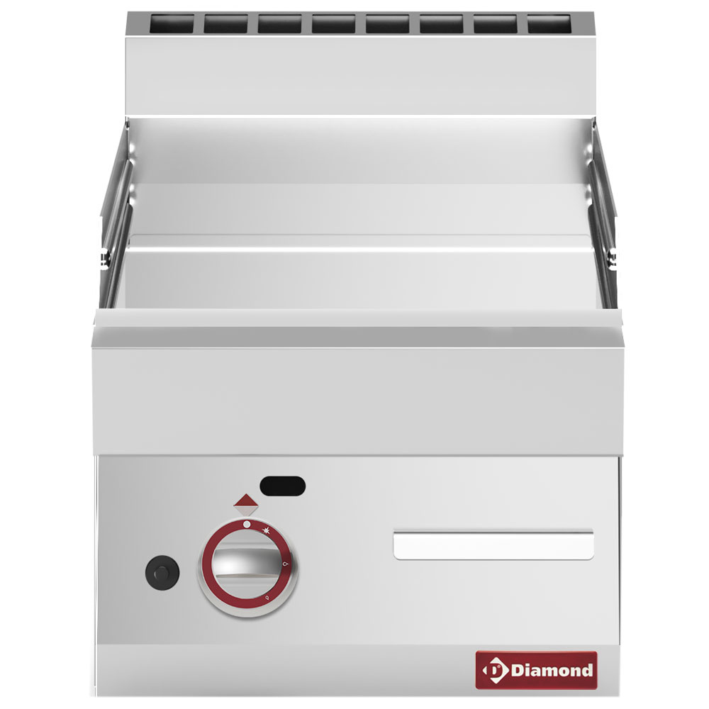 Cocina de plancha a gas liso -Top- cromo duro "50 µm"