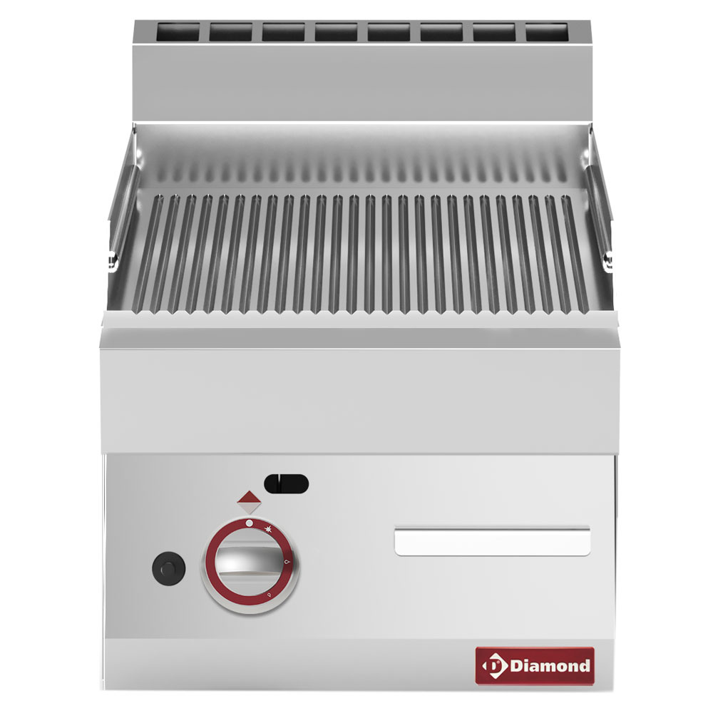 Cocina de plancha ranurada a gas -Top-