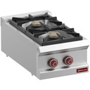 Cocina de gas con 2 fuegos vivos -Top-
