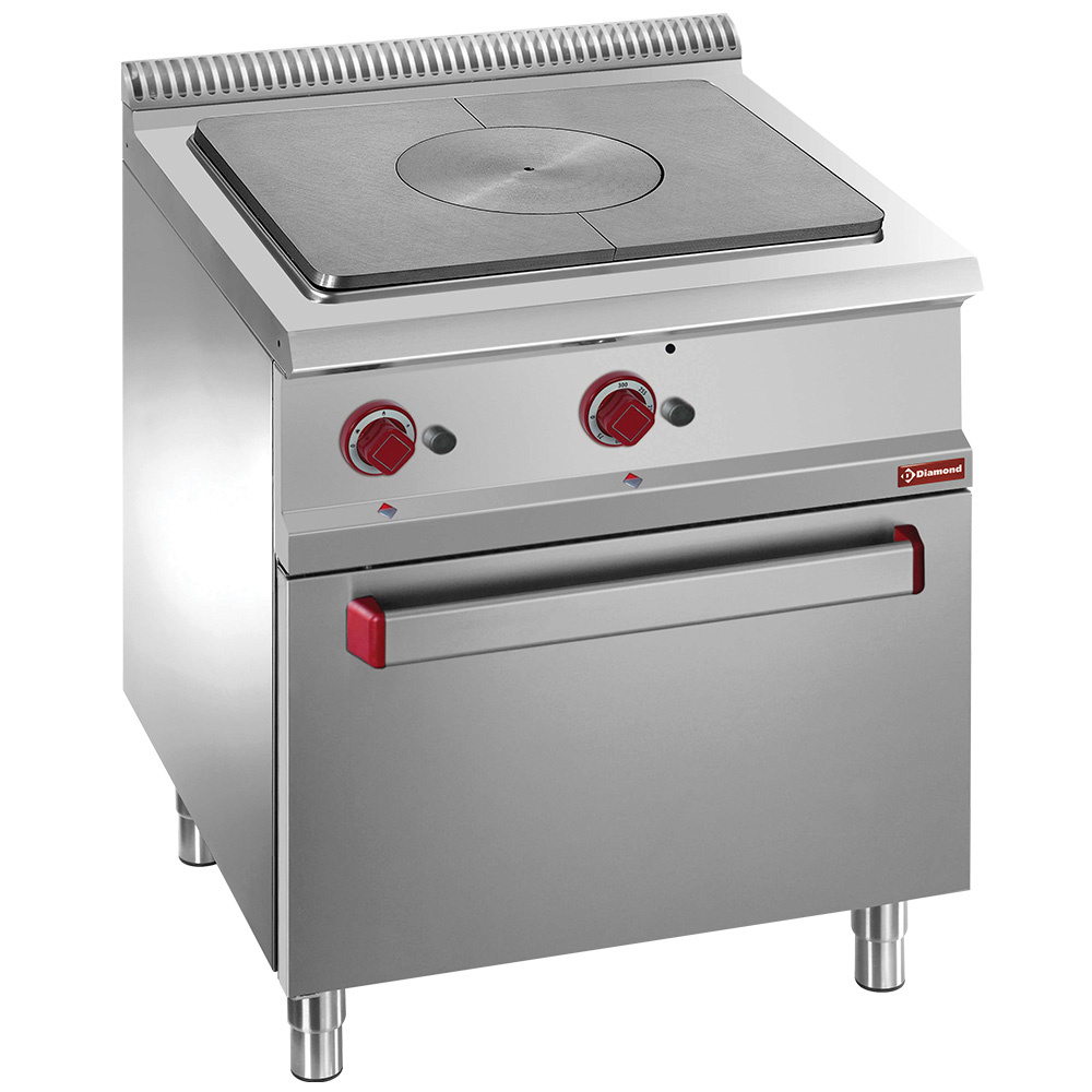 Hornilla de plancha incandesc., horno de gas GN 2/1