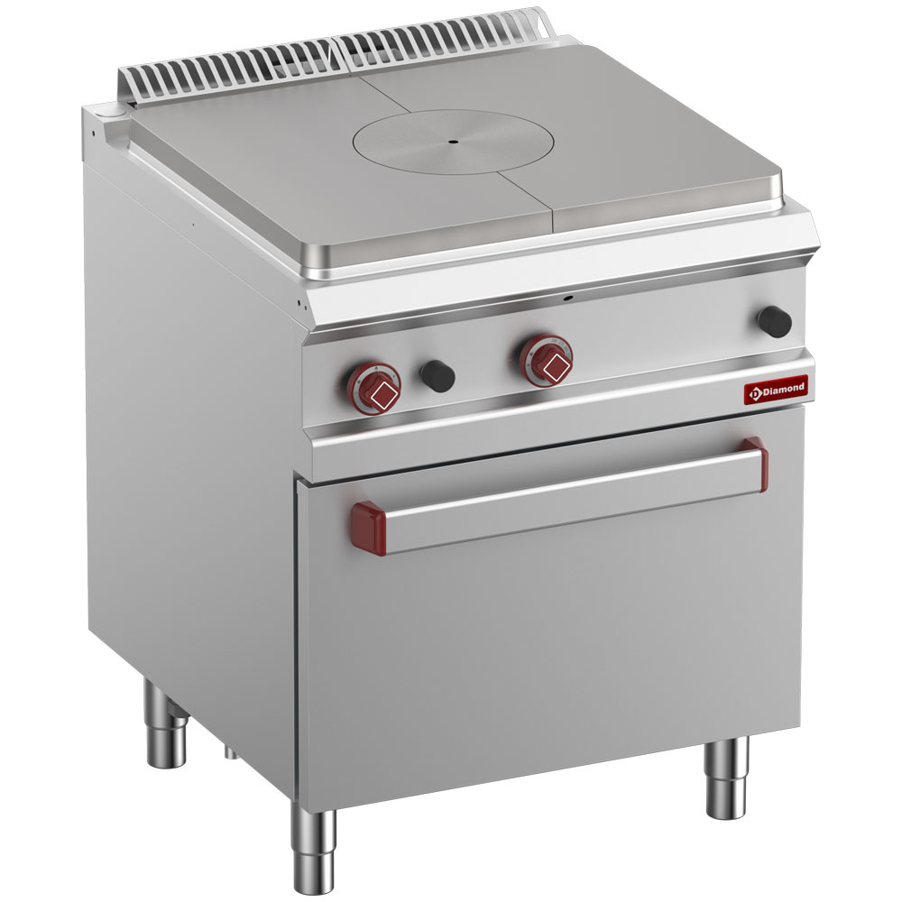 Hornilla de plancha incandesc., horno de gas GN 2/1