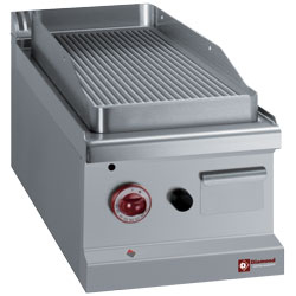 Cocina de plancha ranurada de gas -Top-