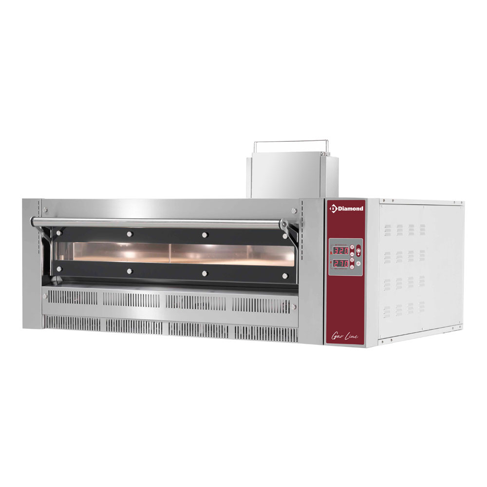 Horno a gas, 6 pizzas Ø 350 mm