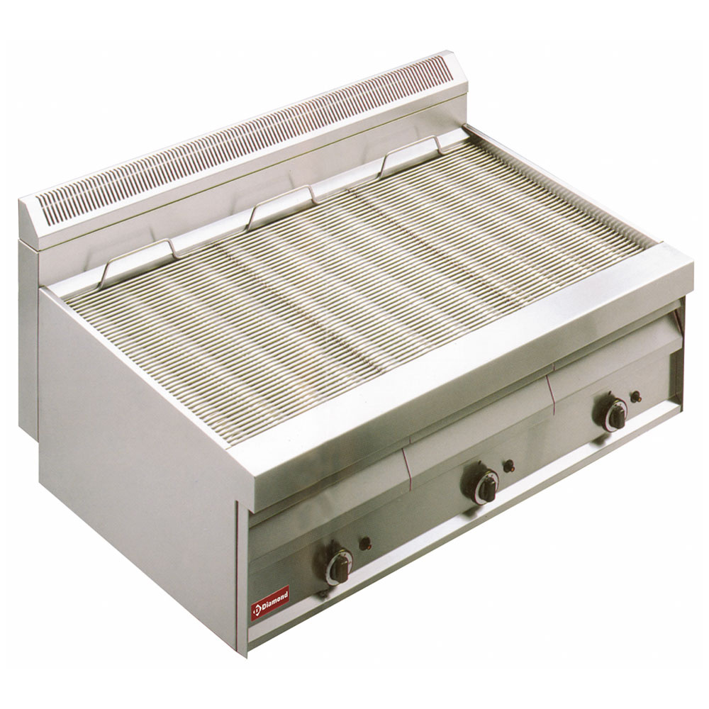 Parrilla vapor gas con rejilla en "O" -Top-