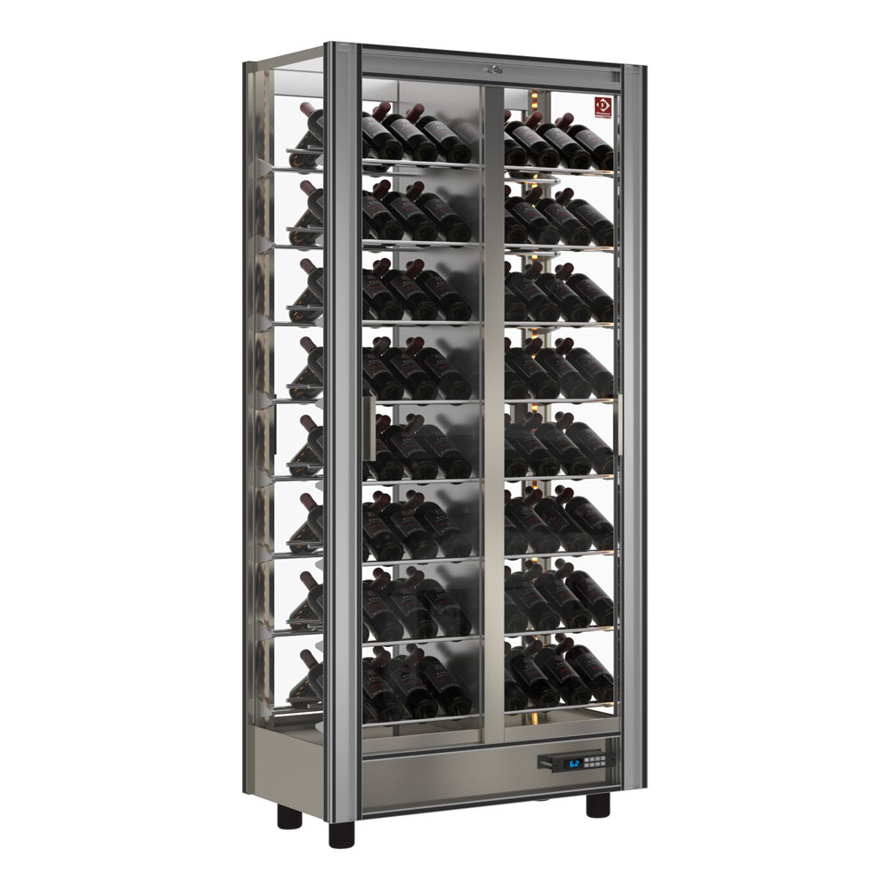 Mostrador refrigerado traversante por vino lt.530  - modulable