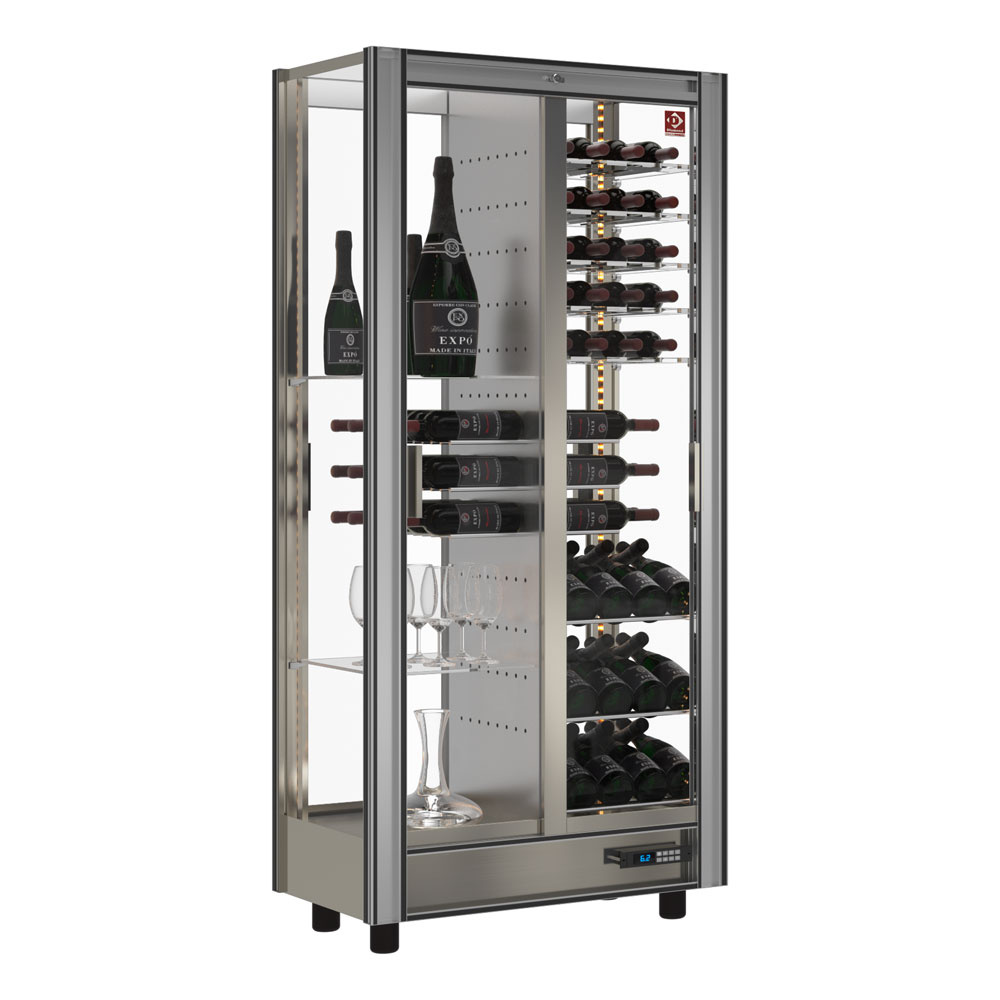 Mostrador refrigerado traversante por vino lt.530  - modulable