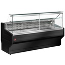 Mostradores refrigerados escaparate de cristal derecho 90 °, con reserva