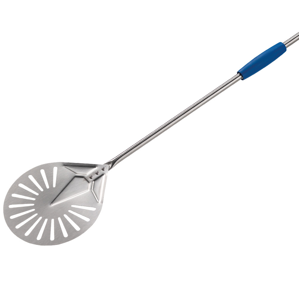 Pala pequeña redonda de inox Ø 200 mm perforada