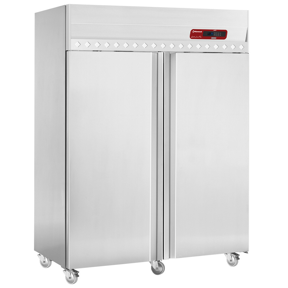 Armario frigorífico ventilado 1400 litros 2 puertas GN 2/1, sur ruedas