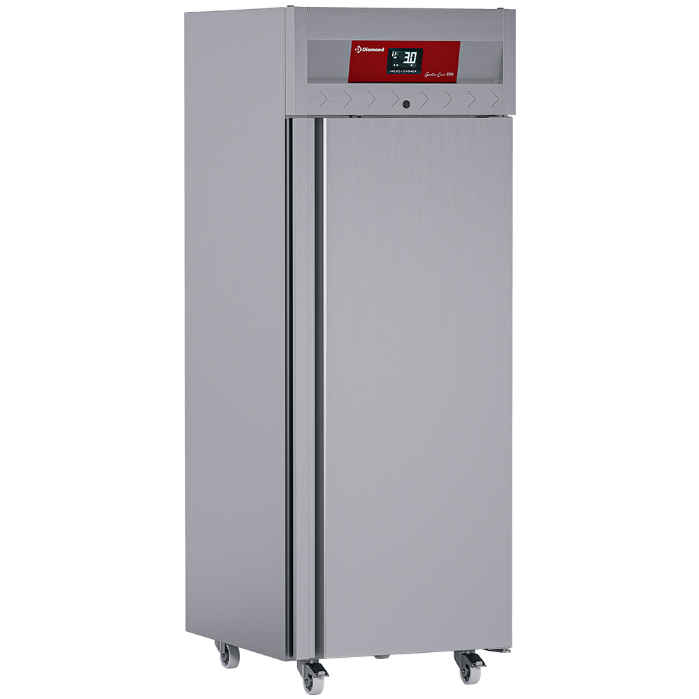Armario frigorífico ventilado 700 litros, 1 puerta GN 2/1, sur ruedas