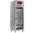 Armario de congelación ventilada 700 Lit. 1 puerta de cristal GN 2/1, sur ruedas