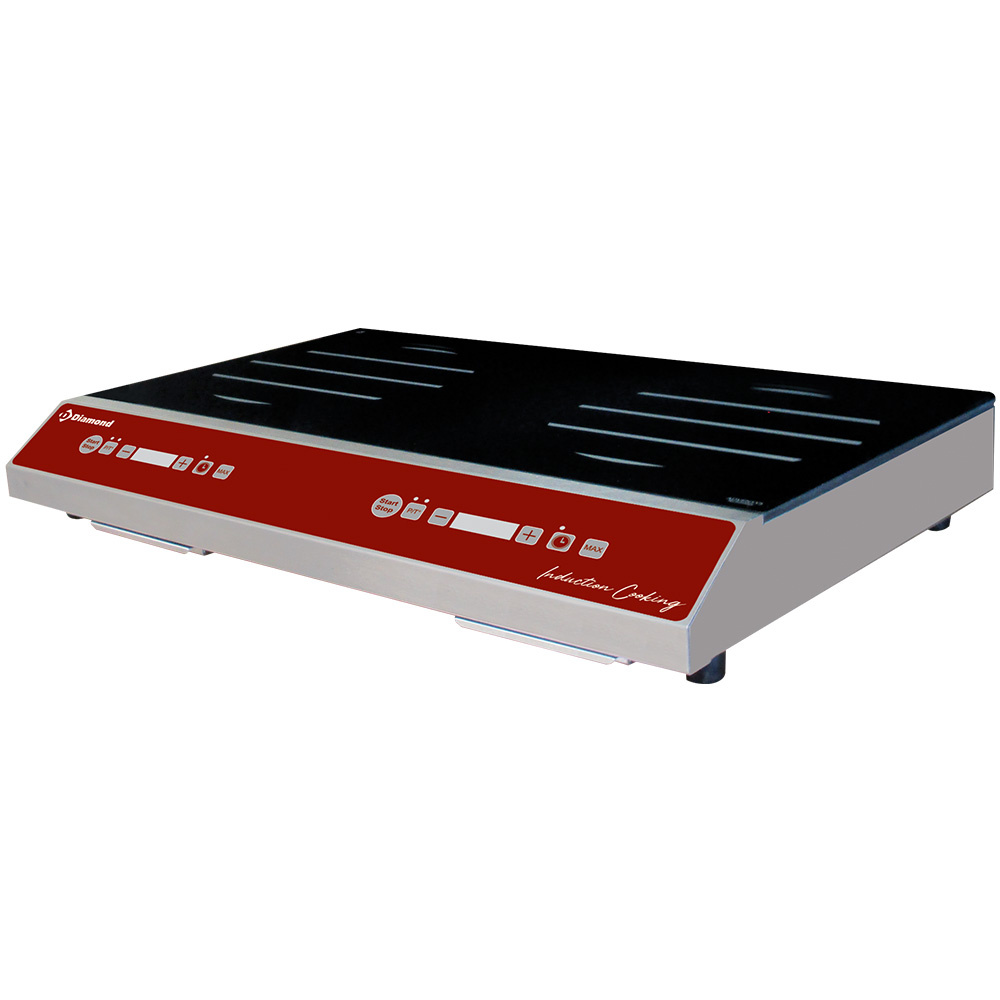 Placa de inducción 2 fogones (2x 1750 watt), toques táctiles