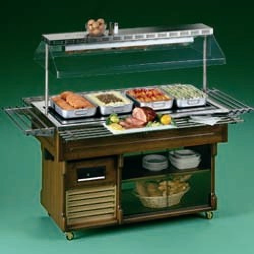 Buffet vitro ceramica capacidad 4 GN 1/1