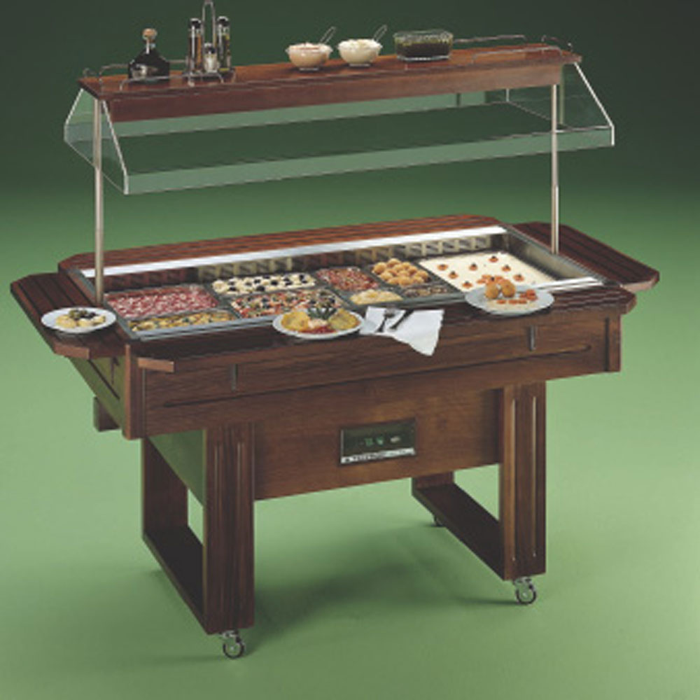 Buffet vitro ceramica capacidad 4 GN 1/1