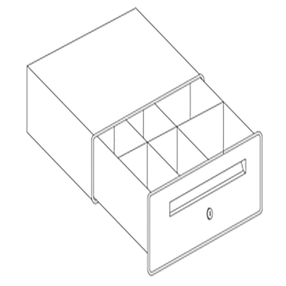 Opción: Cajón caja, para contador neutro - caja y mueble trasero neutro