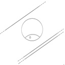 Opción: Lavabo diametro 420 mm, contador o mueble trasero (1 pieza)
