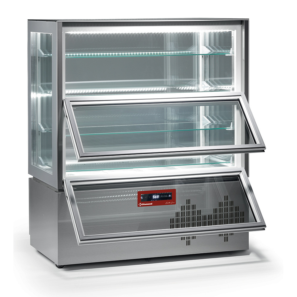 Vitrina "vitrina completa", 4 niveles, 2 puertas, ventilada