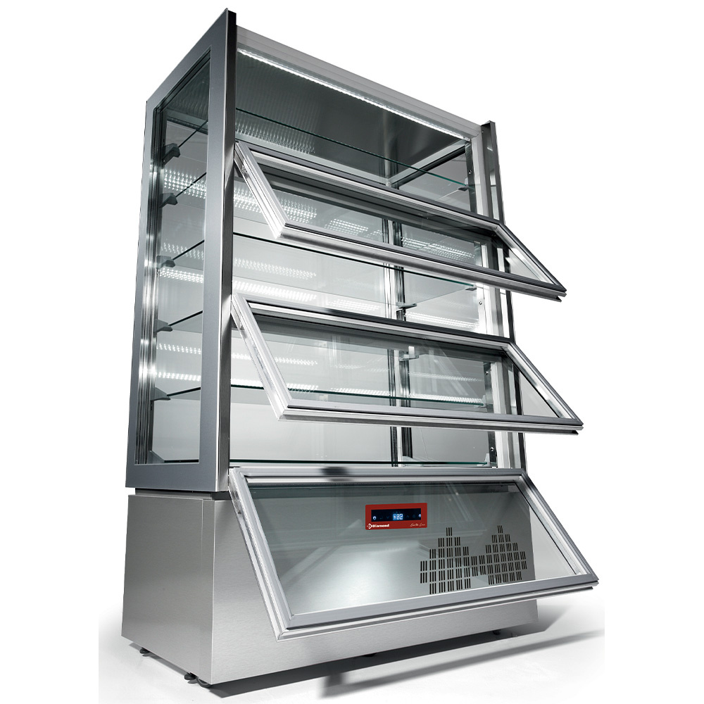 Vitrina "vitrina completa", 6 niveles, 3 puertas, ventilada