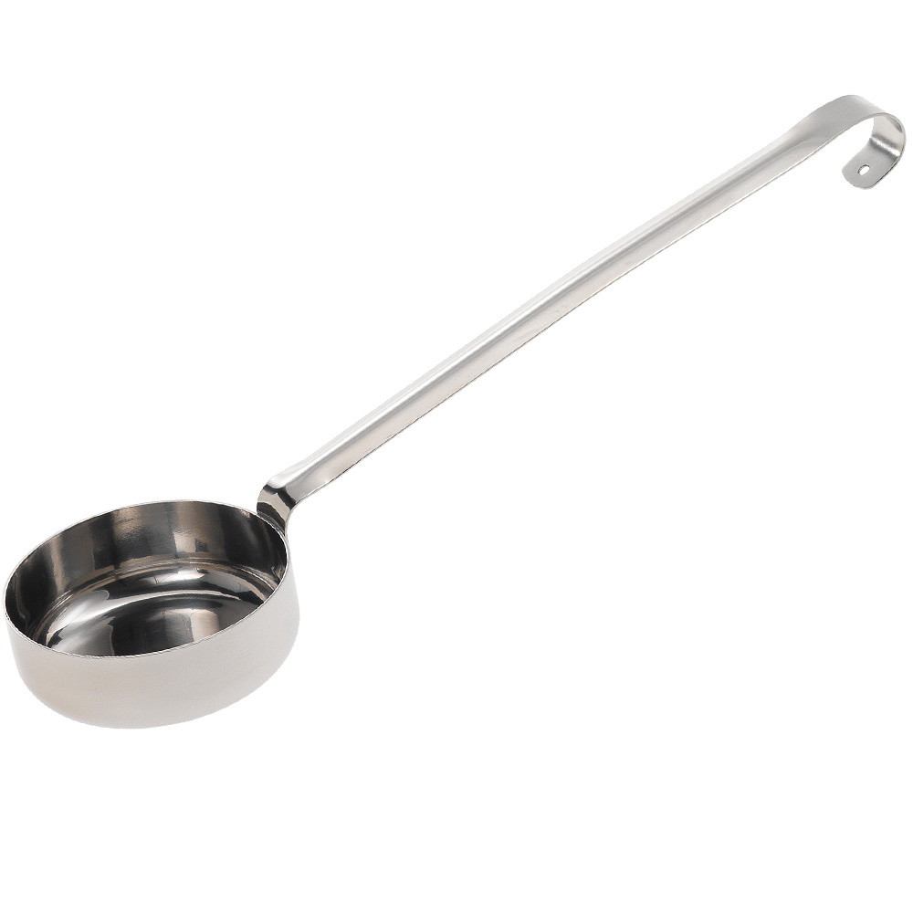 Cucharón de acero inoxidable, fondo plano, 170 gr