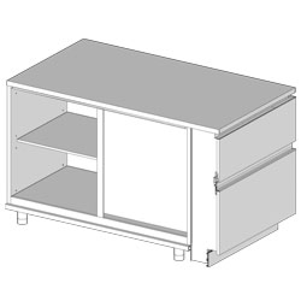 Contador de esquina derecha neutro - caja