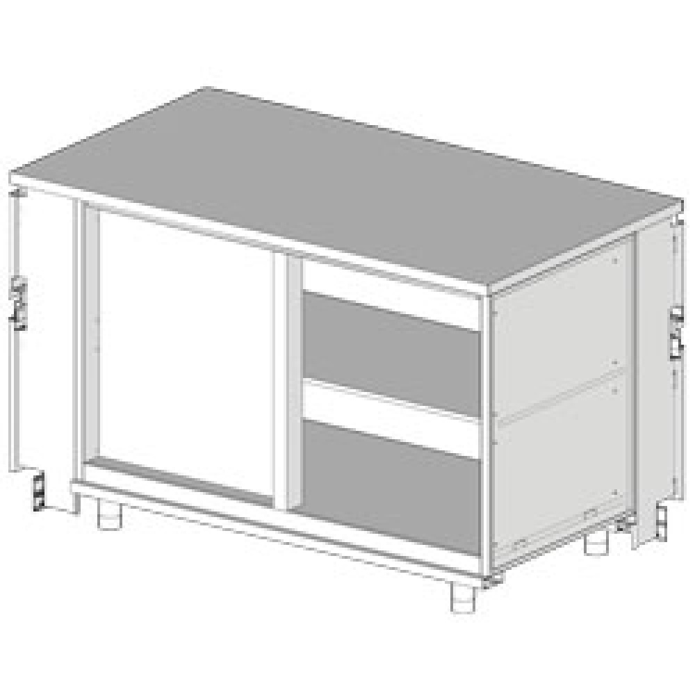Contador de esquina izquierda neutro - caja