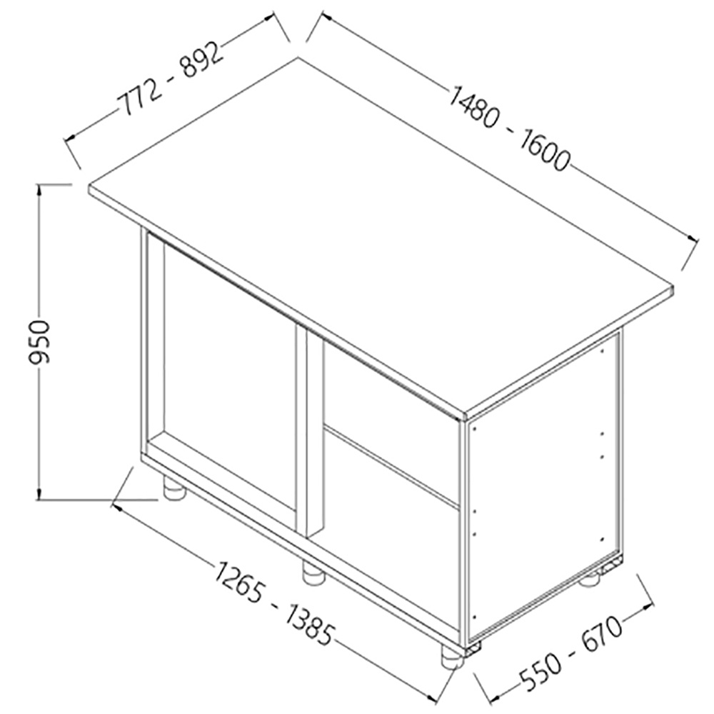 Mostrador de bar neutro_sección de caja (izquierda)