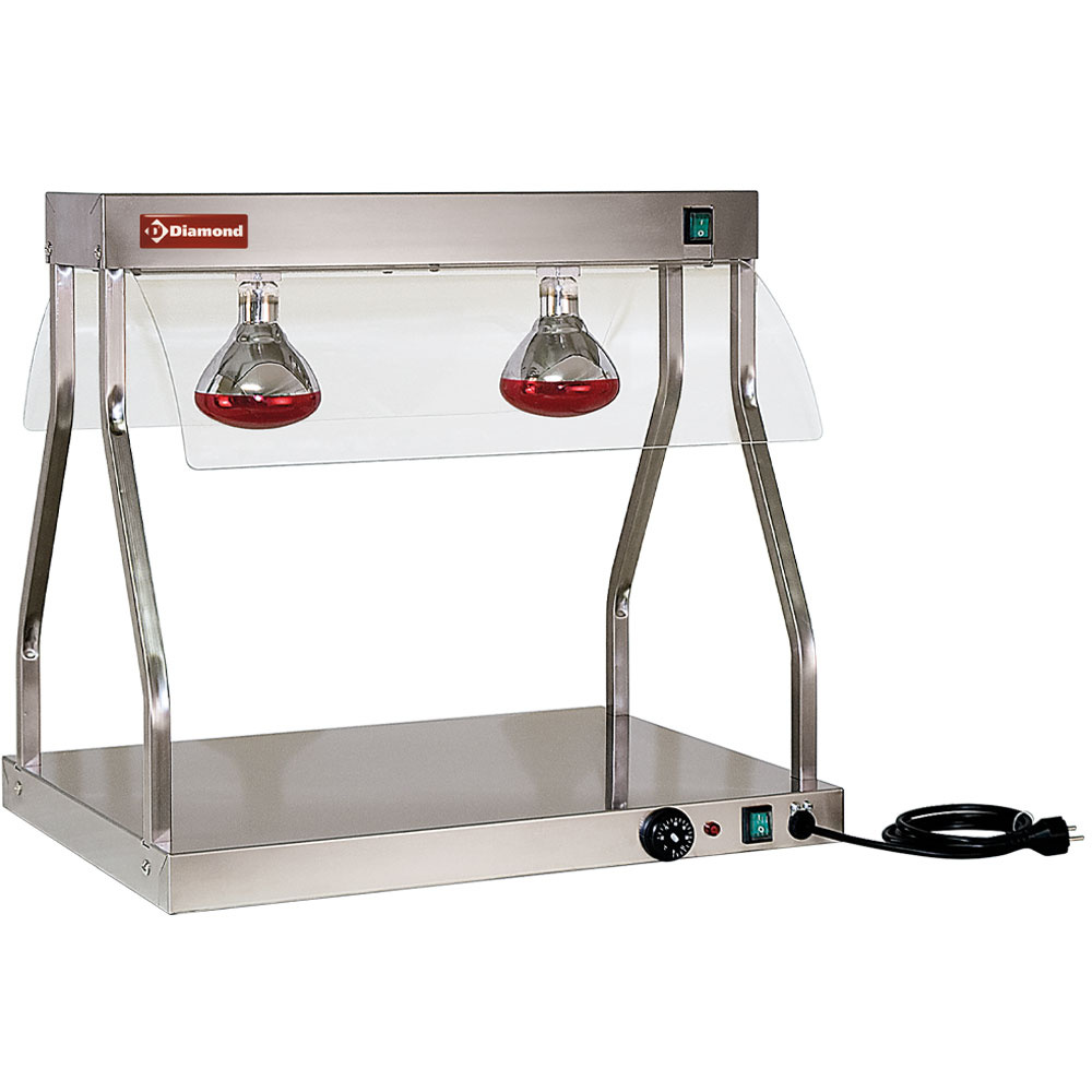 Puente y top calentantes, lámparas infrarrojas (2x 250 W)