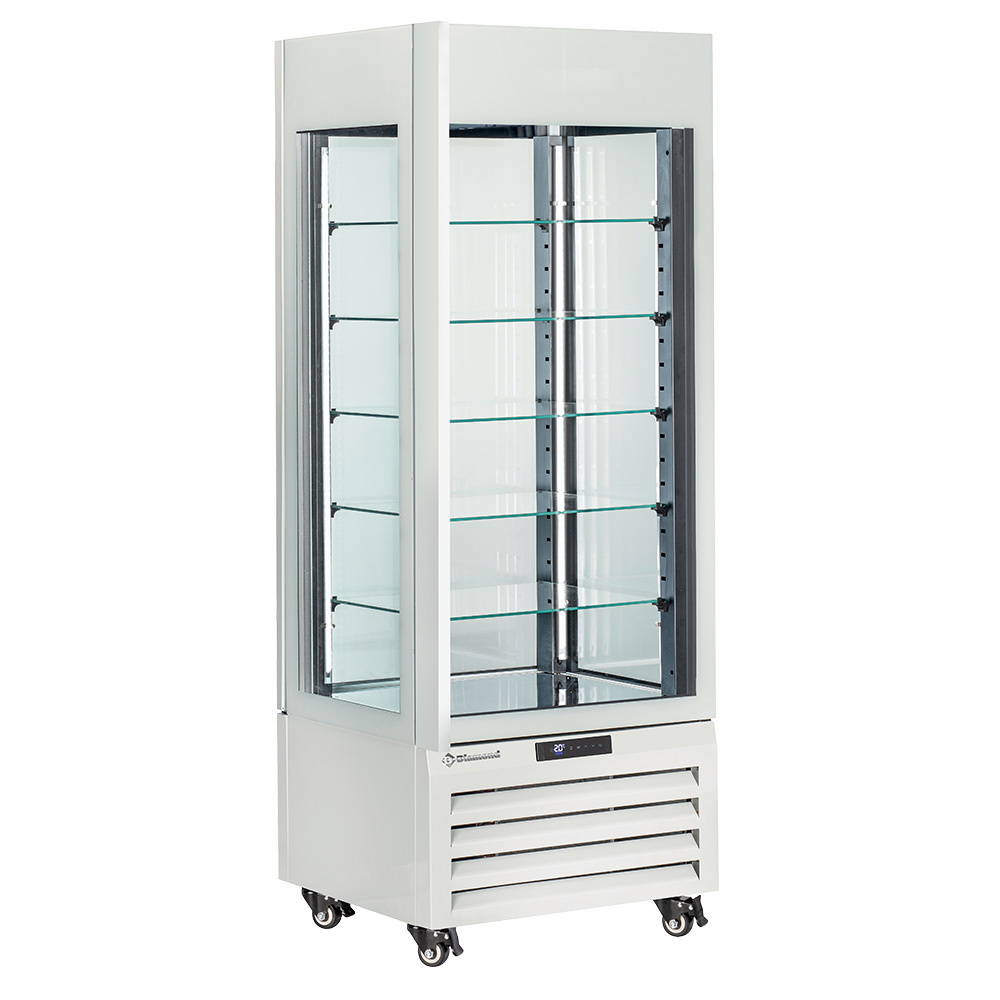 Vitrina "vitrina completa" 440 Lt., 5 niveles de vidrio, ventilado - ICE CREAM & PASTRY - BLANCO