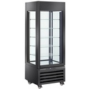 Vitrina " vitrina completa" 440 Lt., 5 niveles de vidrio, ventilado - PASTRY - NEGRO