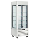 Vitrina " vitrina completa" 440 Lt., 5 niveles de vidrio, ventilado - PASTRY - BLANCO