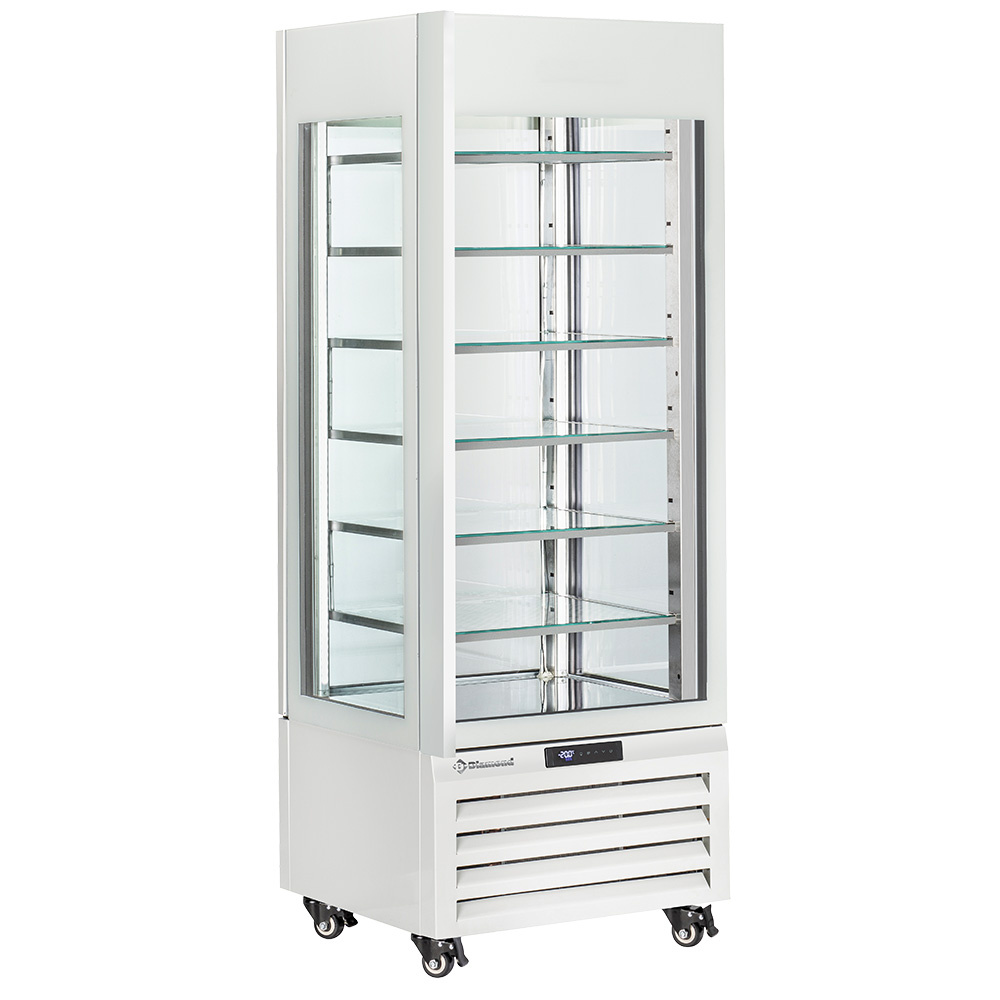 Vitrina "vitrina completa" 440 Lt., 6 niveles de vidrio, estático - ICE CREAM - BLANCO