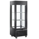 Vitrina completamente acristalada" 440 Lt., 1 nivel + 2 estantes, ventilada - WINE - NEGRO