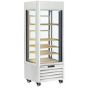 Vitrina completamente acristalada" 440 Lt., 1 nivel + 4 estantes, ventilada - WINE - BLANCO