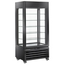 Vitrina "vitrina completa" 600 Lt., 5 niveles de vidrio, ventilado - ICE CREAM & PASTRY - NEGRO
