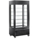 Vitrina completamente acristalada" 600 Lt., 5 niveles de vidrio, ventilada - CHOCOLATE - NEGRO