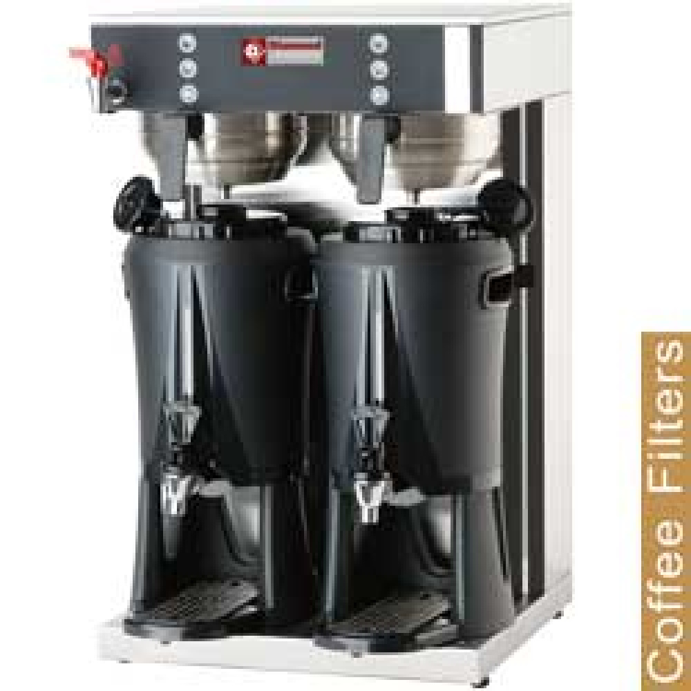 Maquina de cafè de filtro - 2 contenidores dispensadores de 2x2,5 Lit , grifo de agua caliente