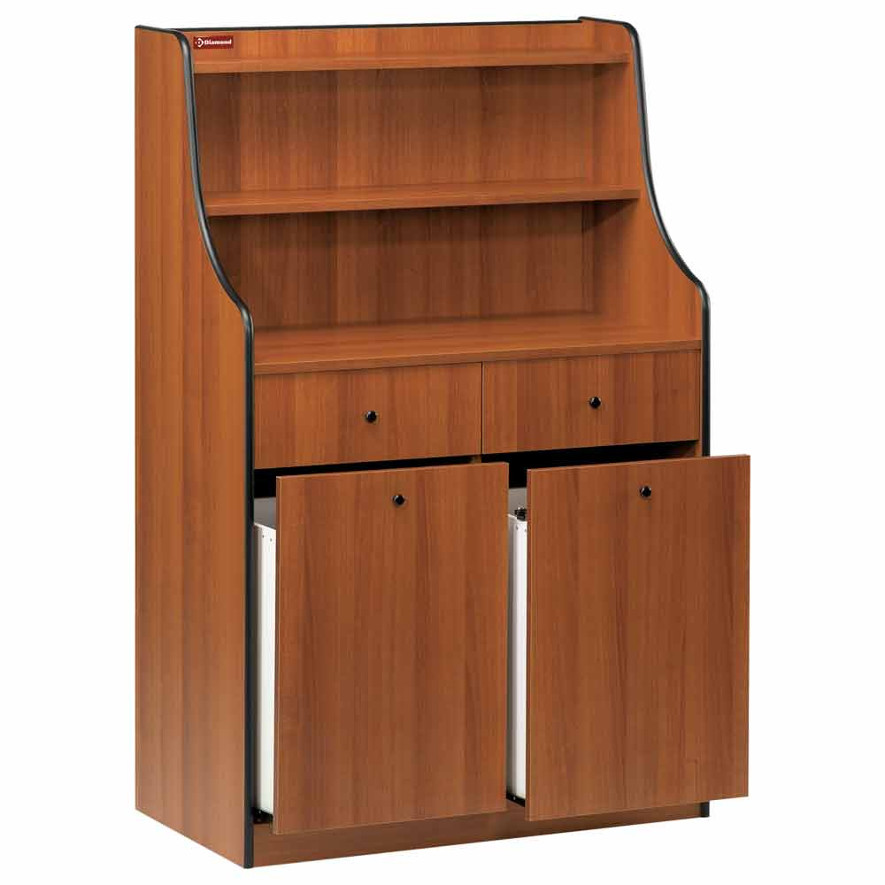 Mueble de servicio, 2 cajones, 2 tolva de molino "Abedul"