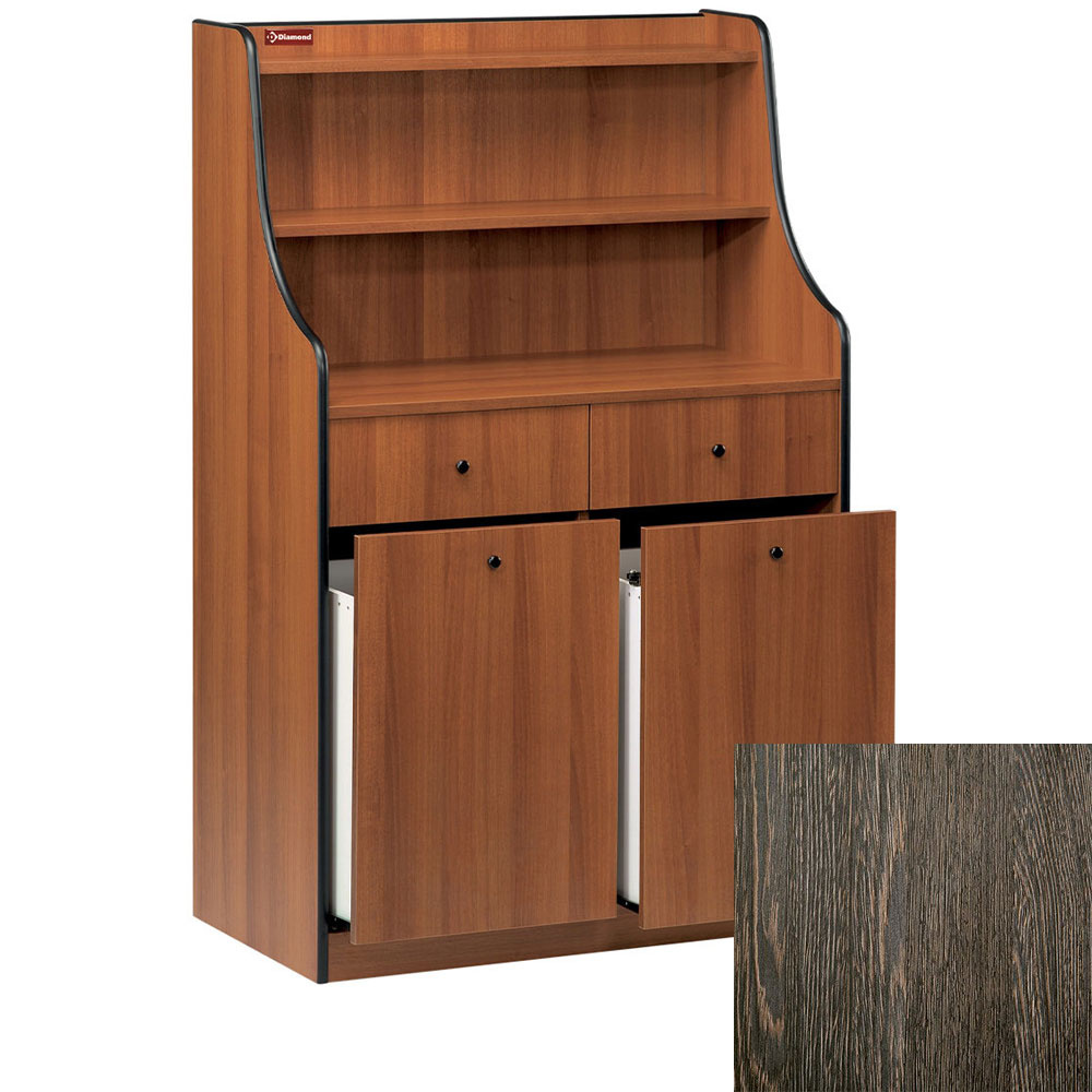 Mueble de servicio, 2 cajones, 2 tolva de molino "Wengé"