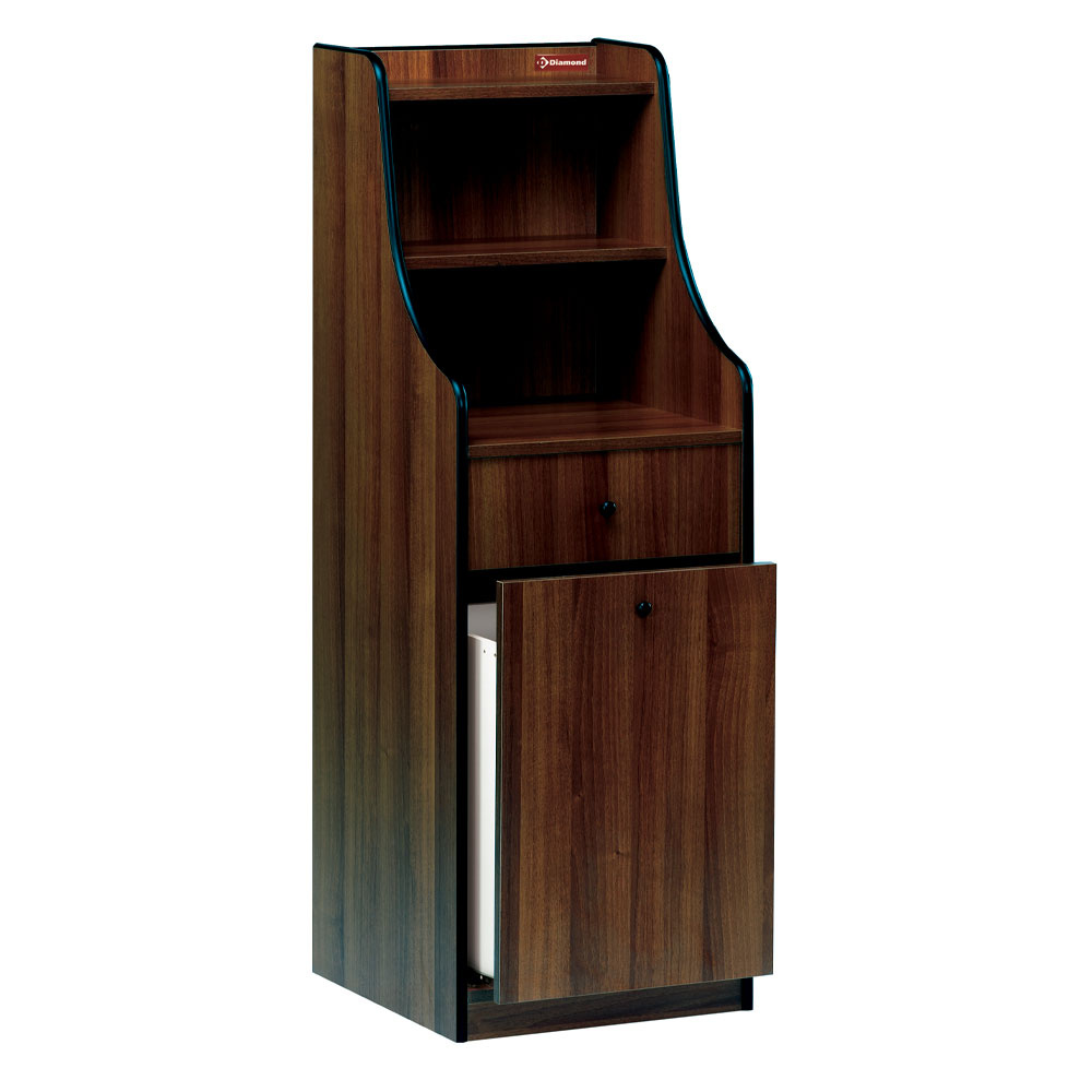 Mueble de servicio, 1 cajón, 1 tolva de molino, "Wengé"
