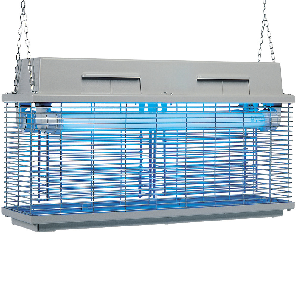 Exterminador de insectos eléctrico, lampara UV-A (2x 20 W)