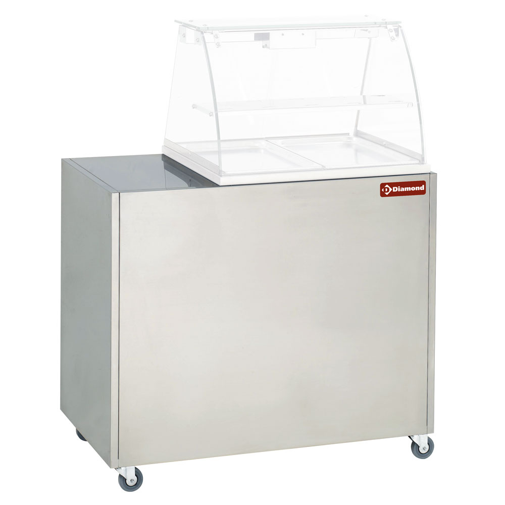 Mueble soporte vitrina VBE-211 con ruedas