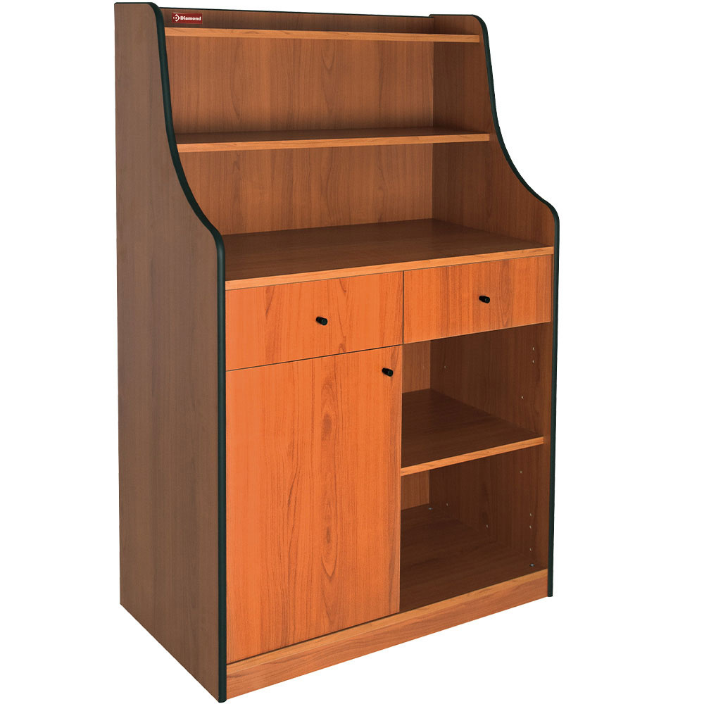 Mueble de servicio, 2 cajónes, 1 puerta, 1 estantería "Abedul"