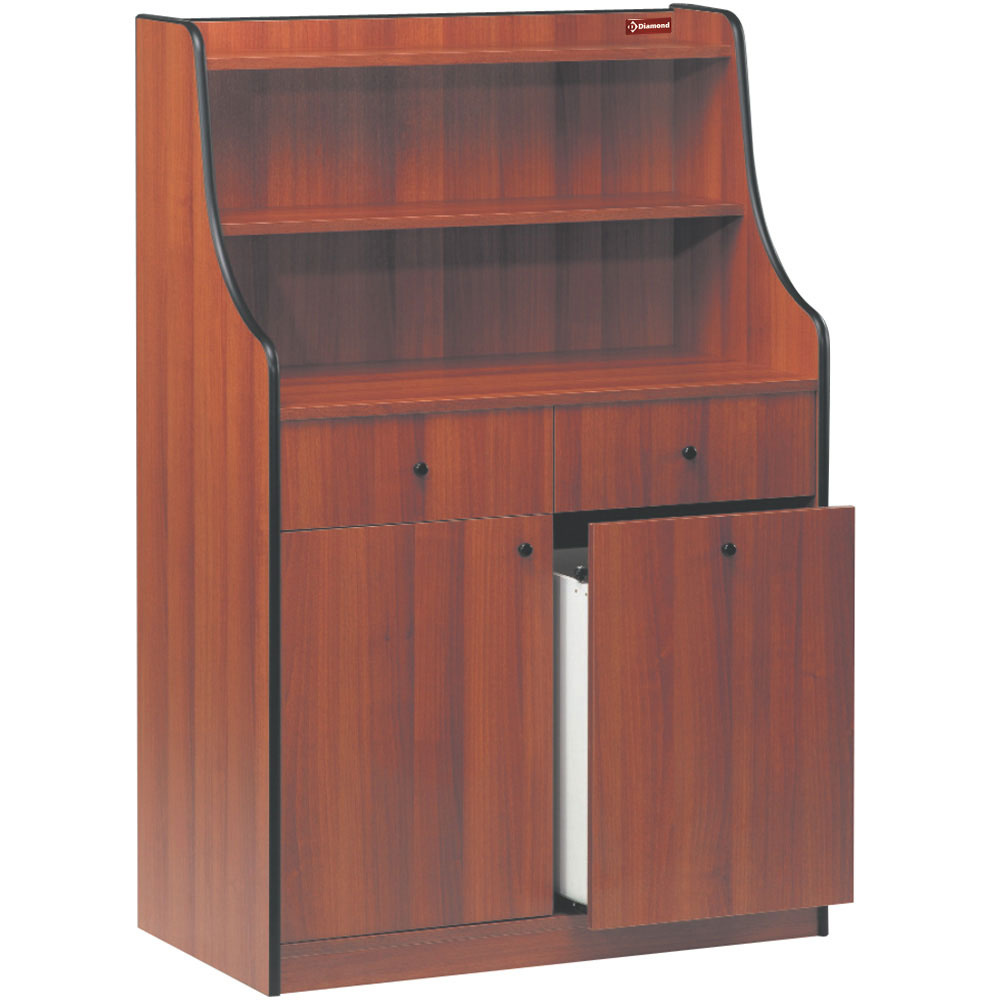 Mueble de servicio 2 cajones, 1 puerta, 1 tolva, "Abedul"