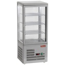 Vitrina de mesa ventilada, 4 caras acristaladas, 4 niveles "Grey"