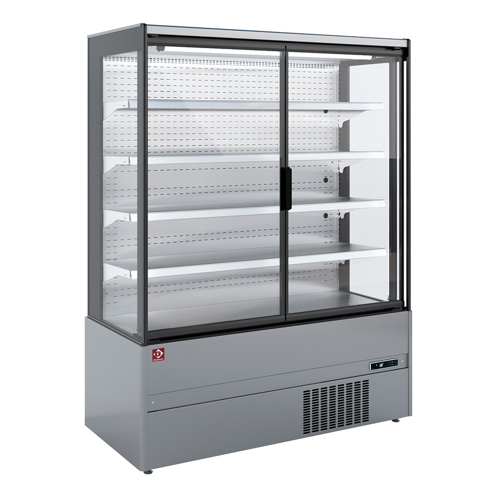 Mueble mural refrigerado, autoservicio, puertas batientes - FULL INOX