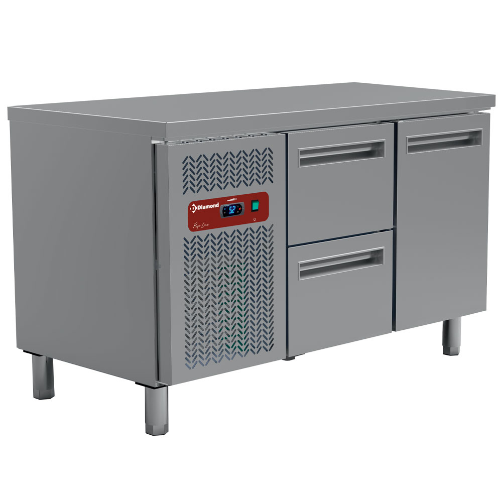 Mesa de refrigeración compuesta por :